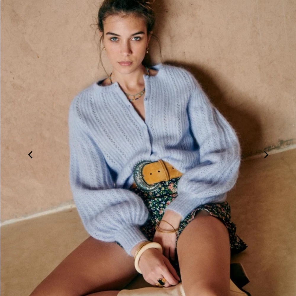 ISO Sezane Alyssa Jumper in Aqua Blue (size XXS or XS)
